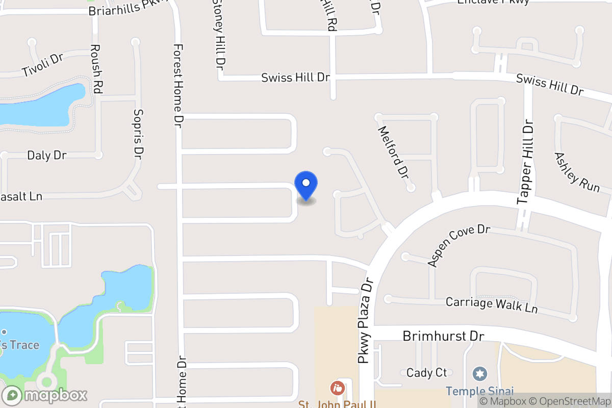 Map of 14111 Hillvale Dr, Houston