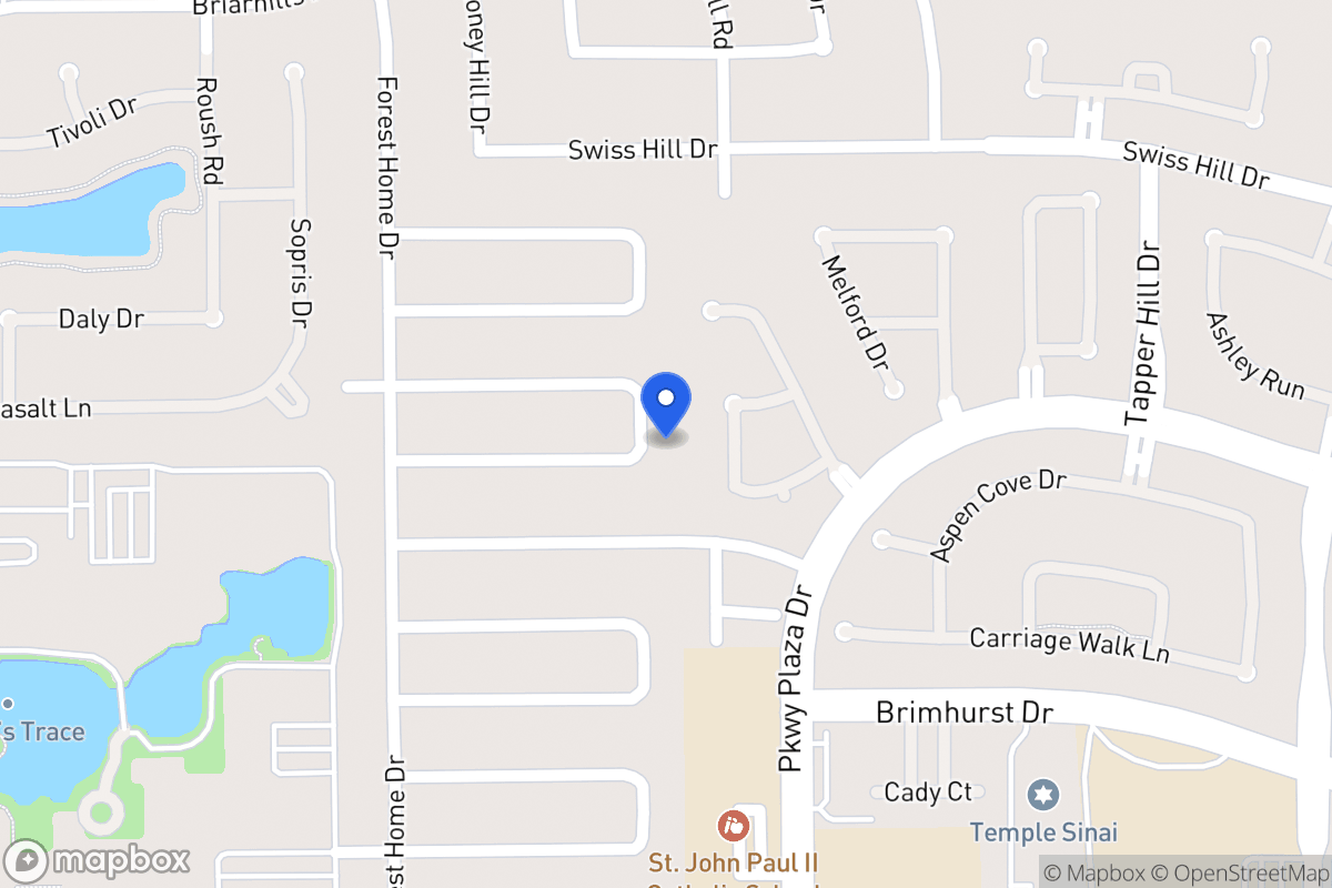 Map of 14115 Hillvale Dr, Houston
