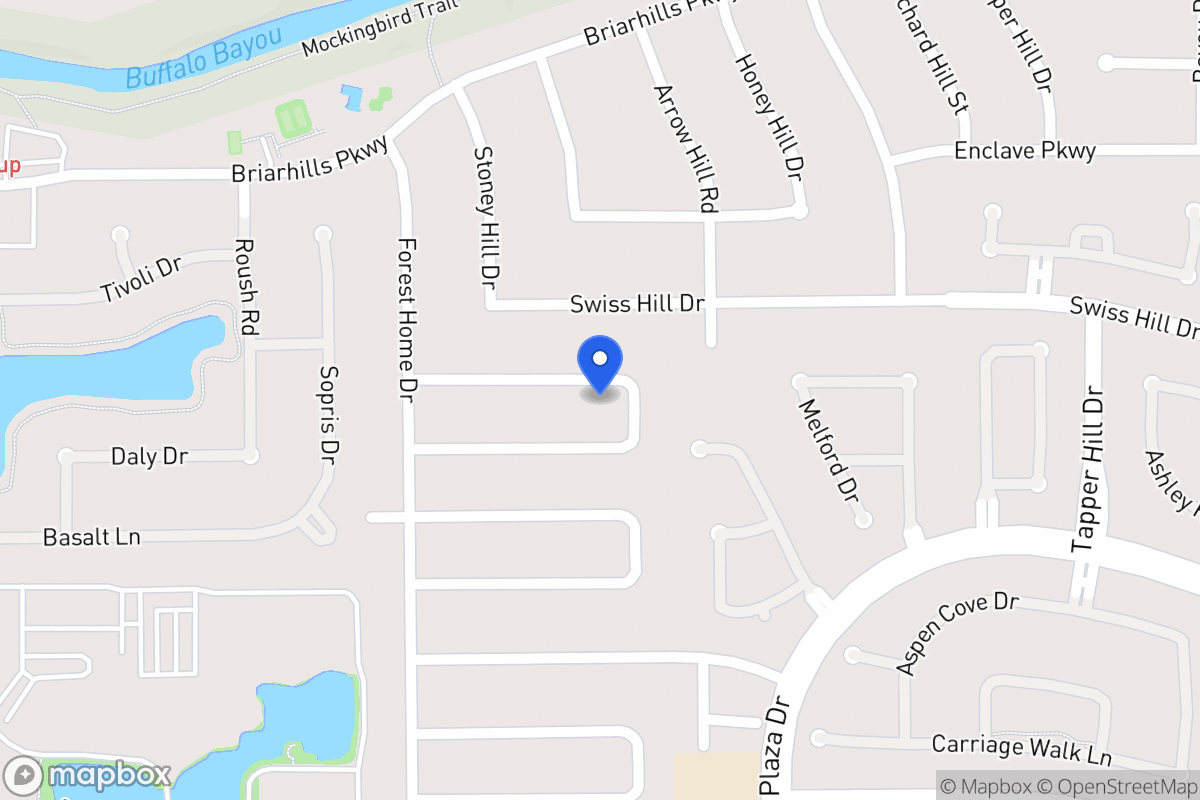 Map of 14111 Langbourne Dr, Houston