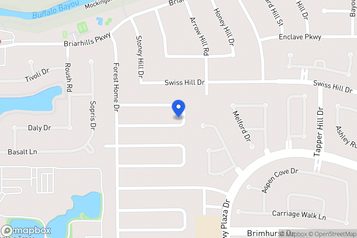 Map of 14126 Stokesmount Dr, Houston