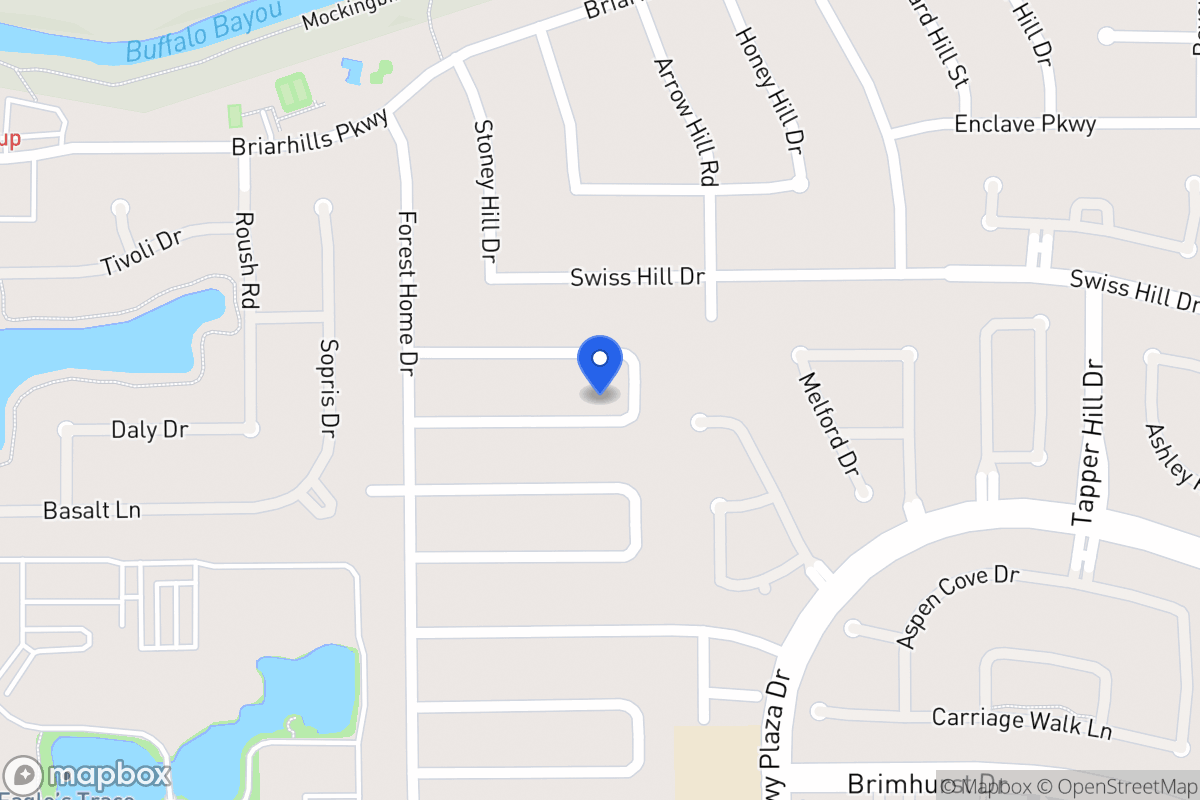 Map of 14130 Stokesmount Dr, Houston