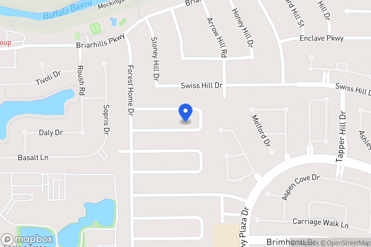 Map of 14134 Stokesmount Dr, Houston