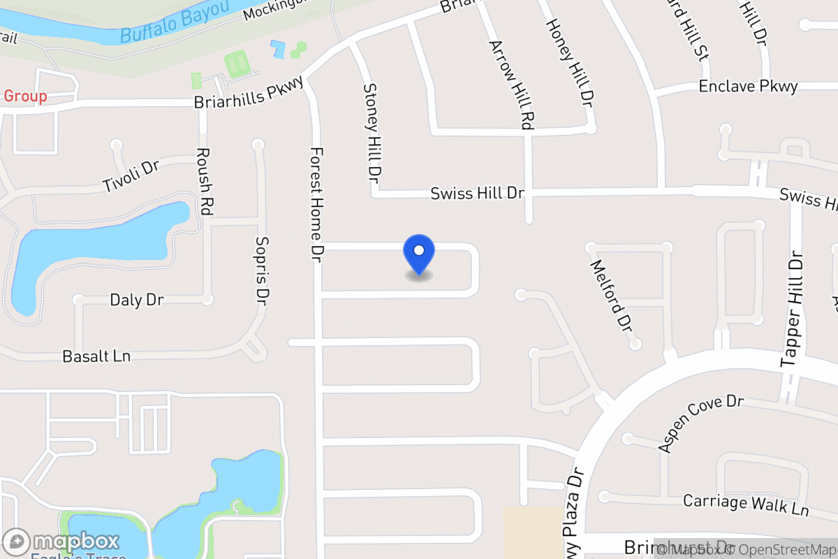 Map of 14142 Stokesmount Dr, Houston
