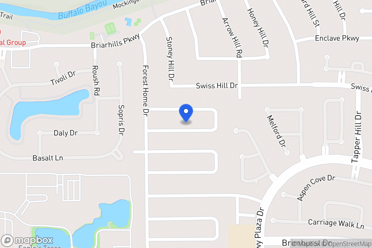 Map of 14146 Stokesmount Dr, Houston