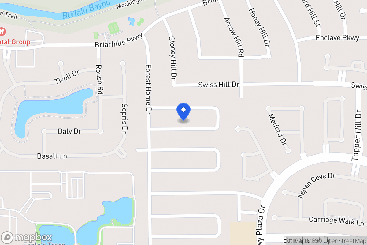 Map of 14202 Stokesmount Dr, Houston