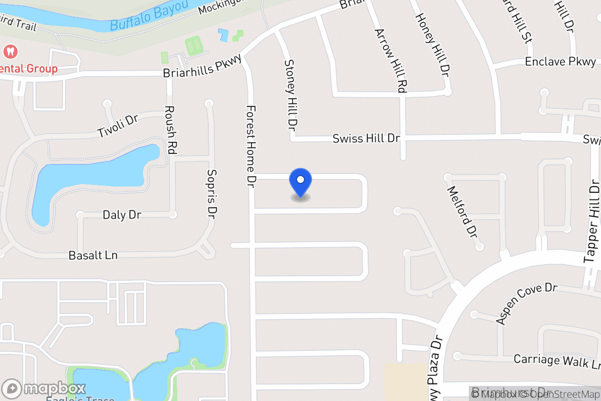 Map of 14206 Stokesmount Dr, Houston