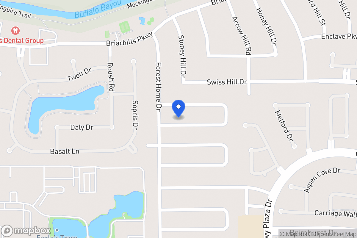 Map of 14214 Stokesmount Dr, Houston