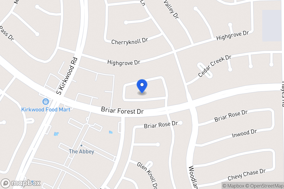 Map of 11618 Cedar Creek Dr, Houston