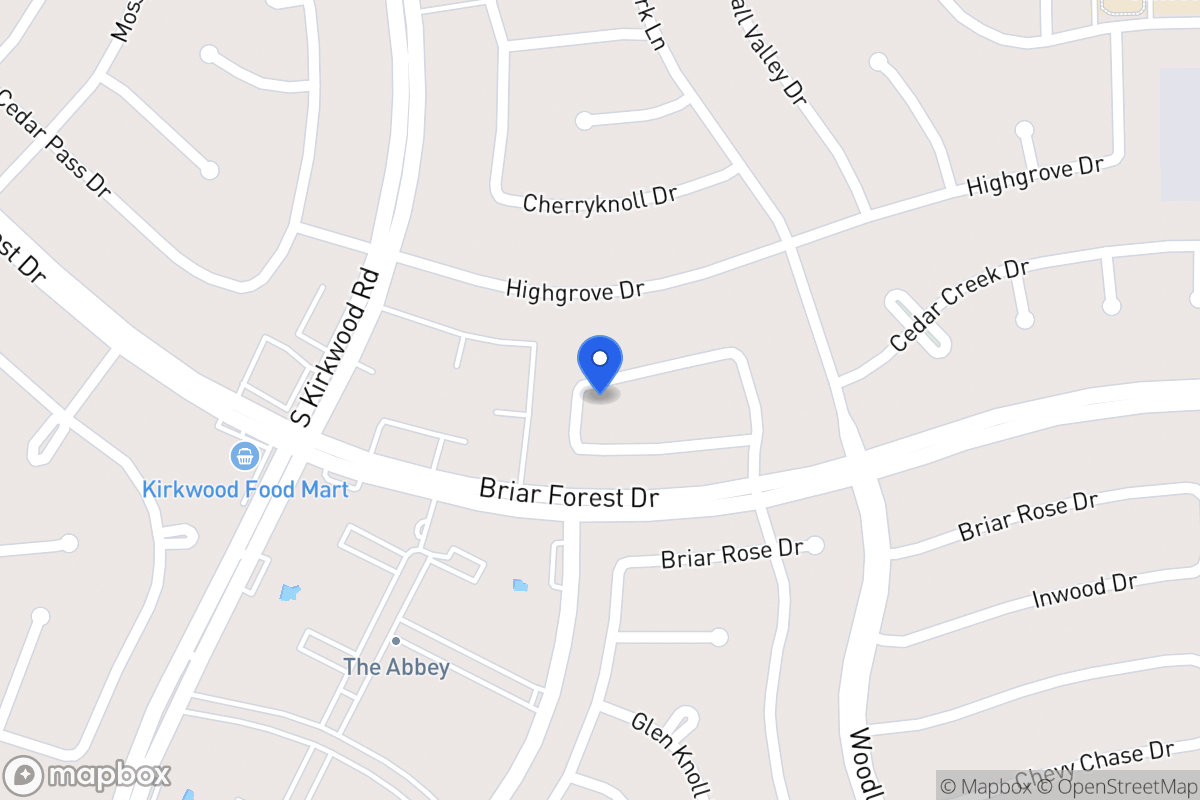Map of 11631 Manor Park Dr, Houston