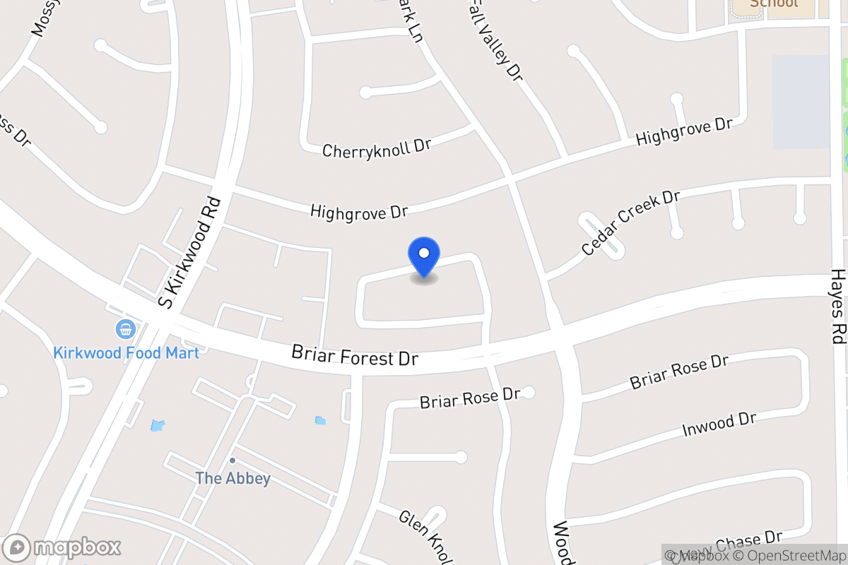 Map of 11619 Manor Park Dr, Houston