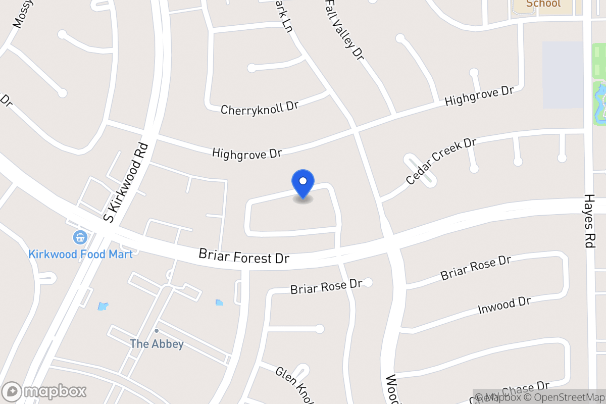 Map of 11615 Manor Park Dr, Houston