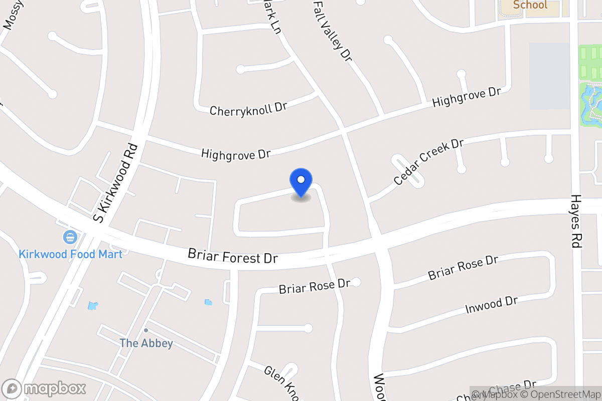 Map of 11611 Manor Park Dr, Houston