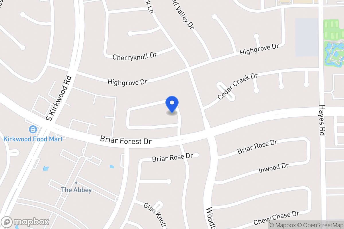 Map of 1714 Woodland Springs St, Houston
