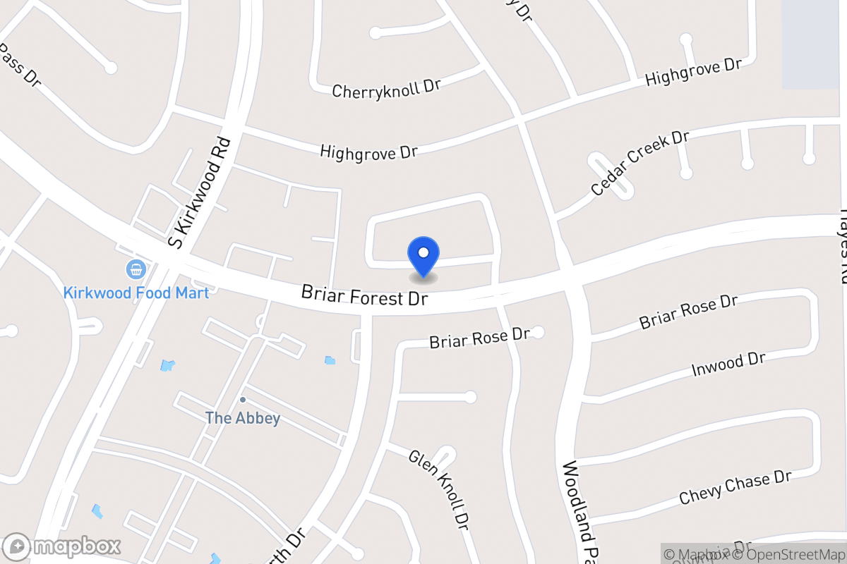 Map of 11619 Cedar Creek Dr, Houston
