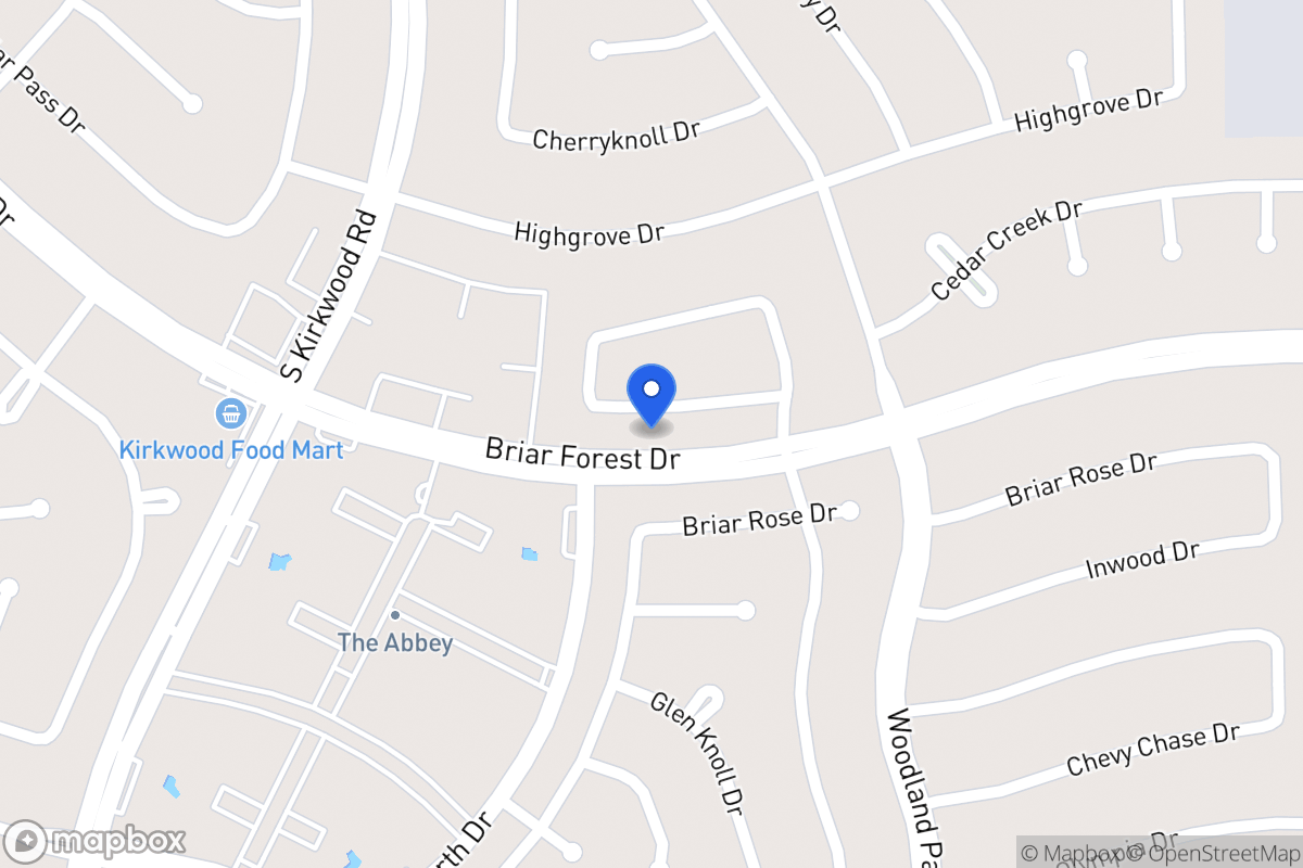 Map of 11623 Cedar Creek Dr, Houston