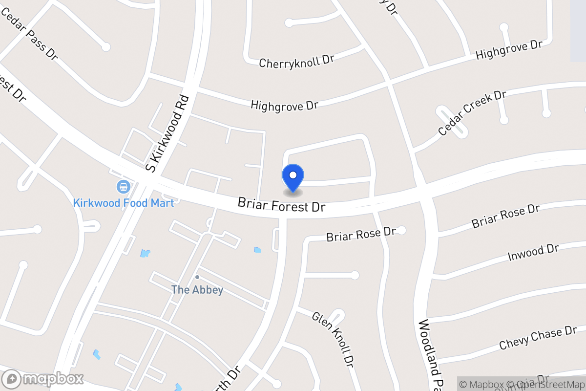 Map of 11631 Cedar Creek Dr, Houston