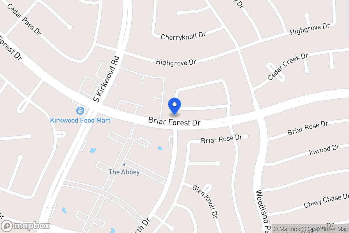 Map of 11635 Cedar Creek Dr, Houston