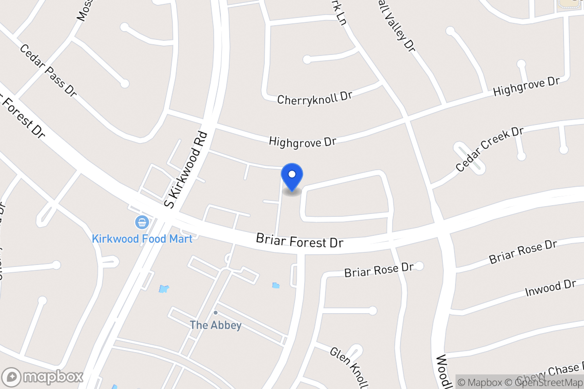 Map of 11646 Manor Park Dr, Houston