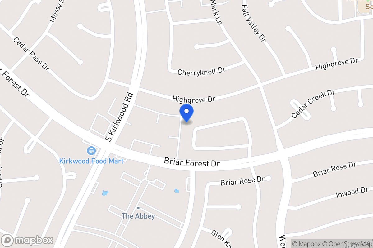 Map of 11642 Manor Park Dr, Houston