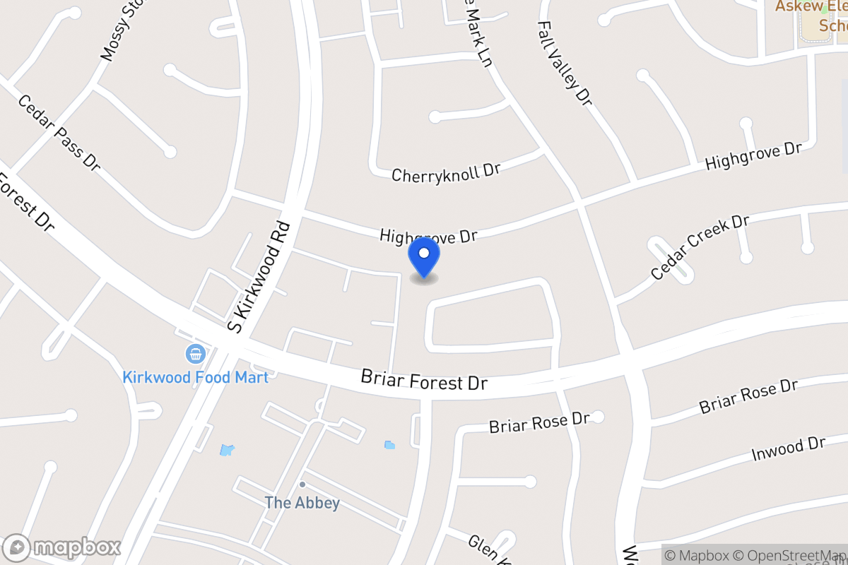 Map of 11638 Manor Park Dr, Houston
