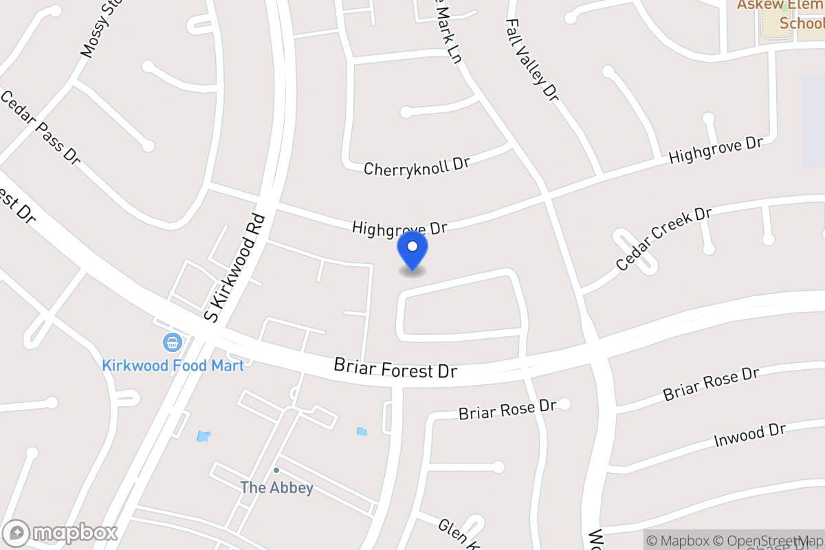 Map of 11634 Manor Park Dr, Houston