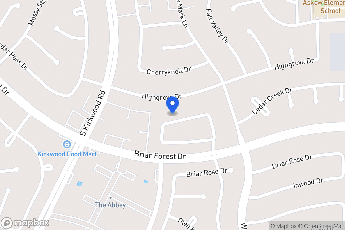 Map of 11630 Manor Park Dr, Houston