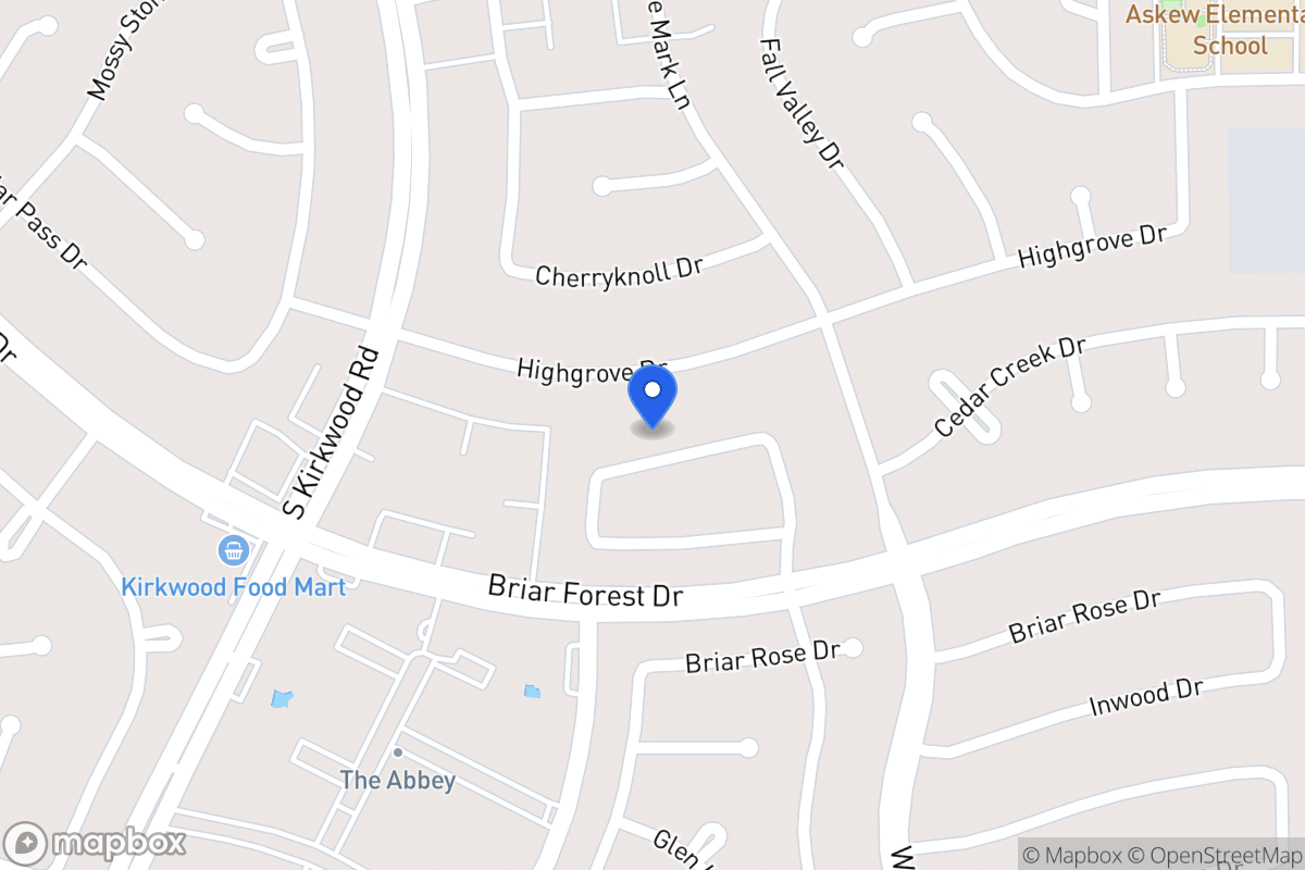 Map of 11626 Manor Park Dr, Houston