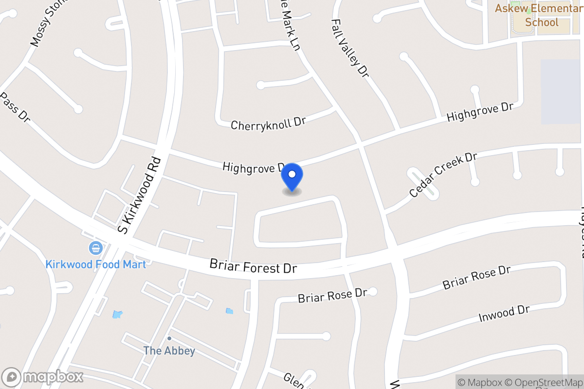 Map of 11622 Manor Park Dr, Houston