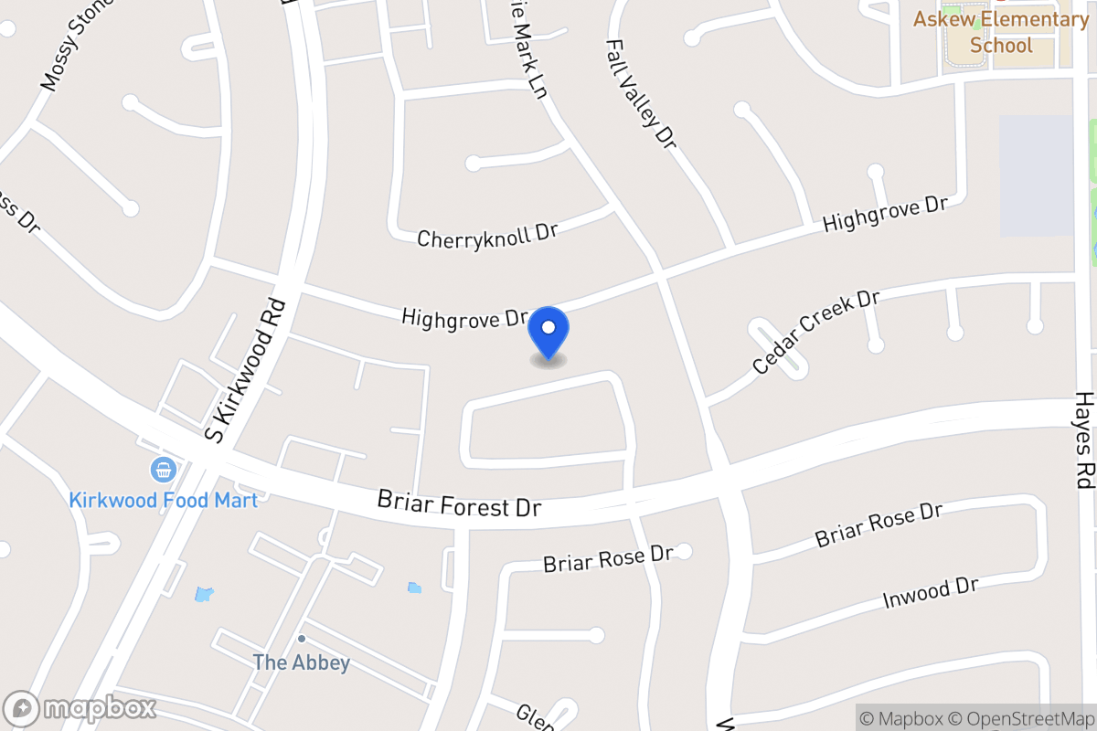 Map of 11618 Manor Park Dr, Houston