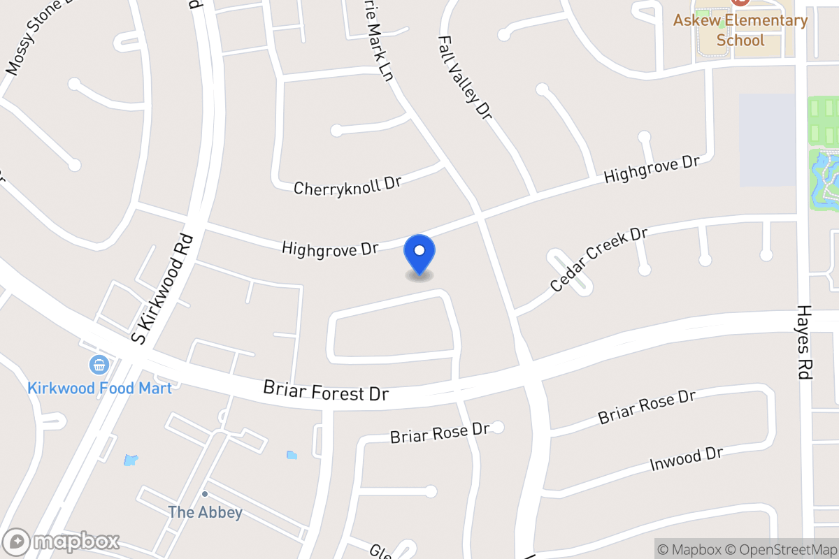 Map of 11610 Manor Park Dr, Houston
