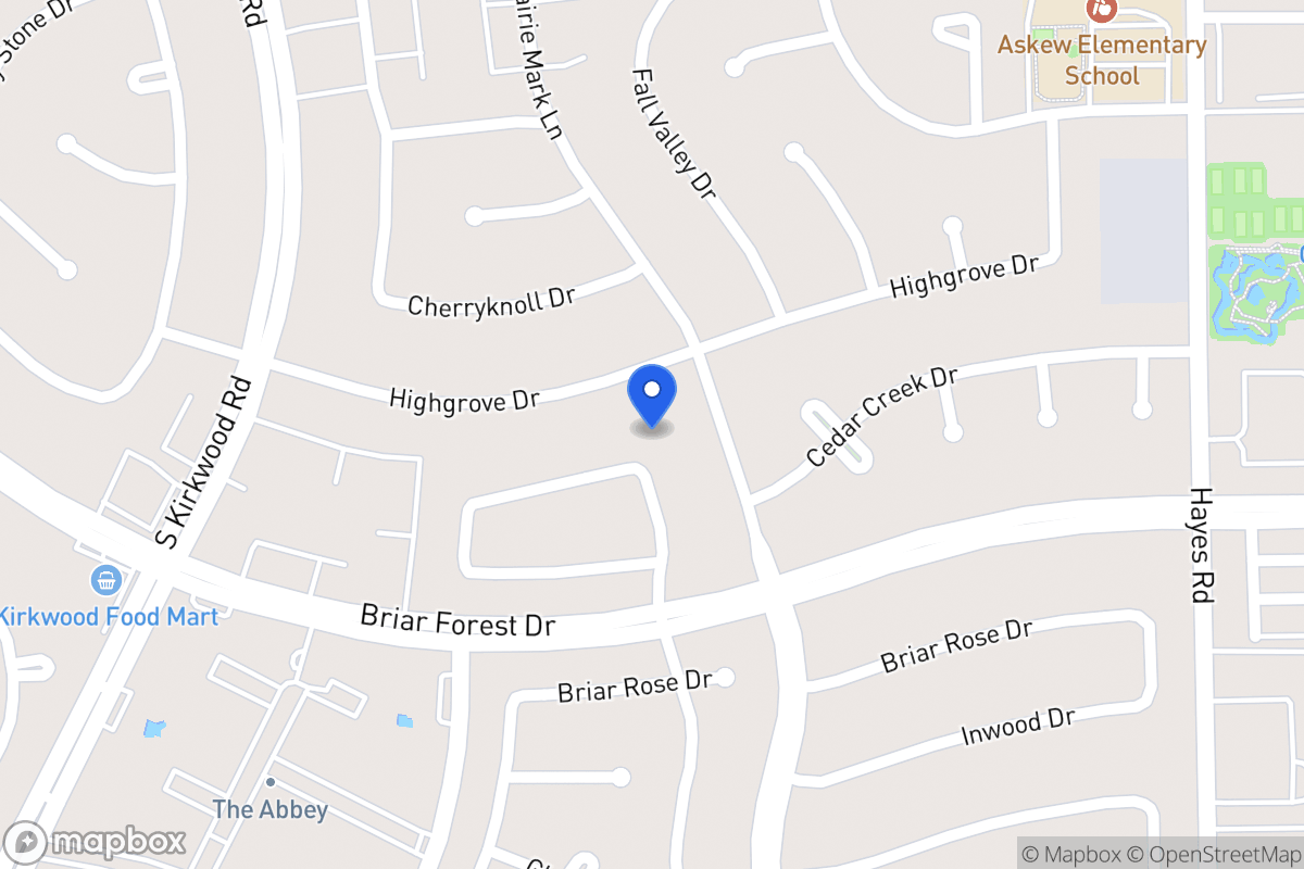 Map of 11602 Manor Park Dr, Houston