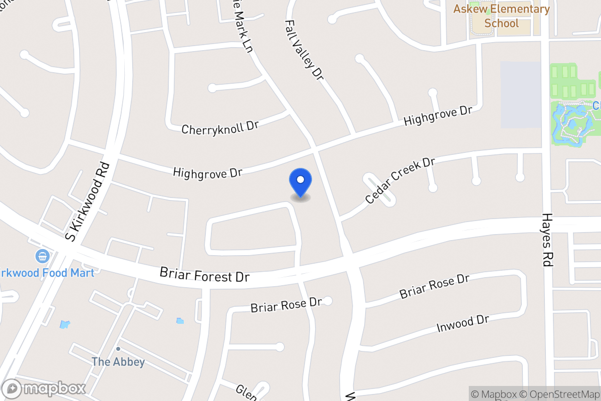 Map of 1703 Woodland Springs St, Houston