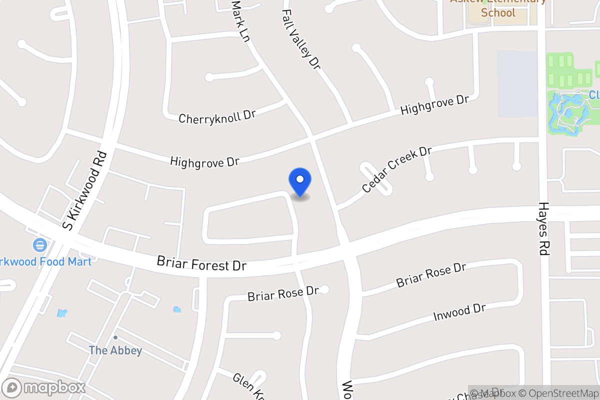 Map of 1707 Woodland Springs St, Houston