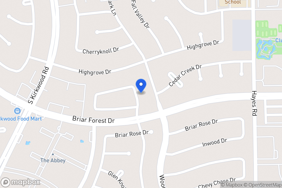 Map of 1711 Woodland Springs St, Houston
