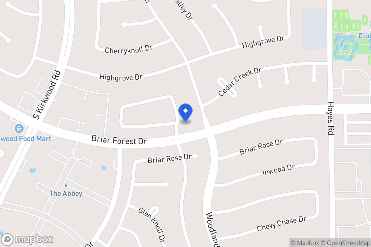 Map of 1803 Woodland Springs St, Houston