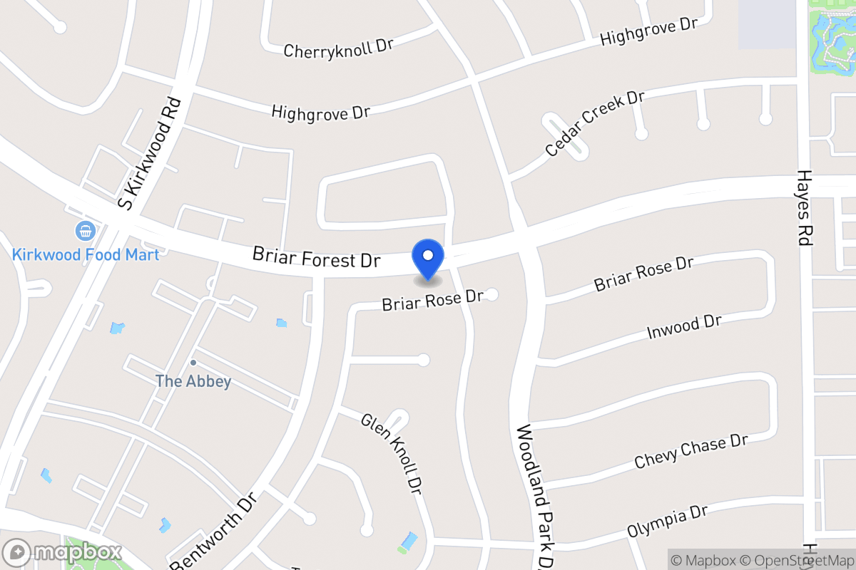 Map of 11622 Briar Rose Dr, Houston