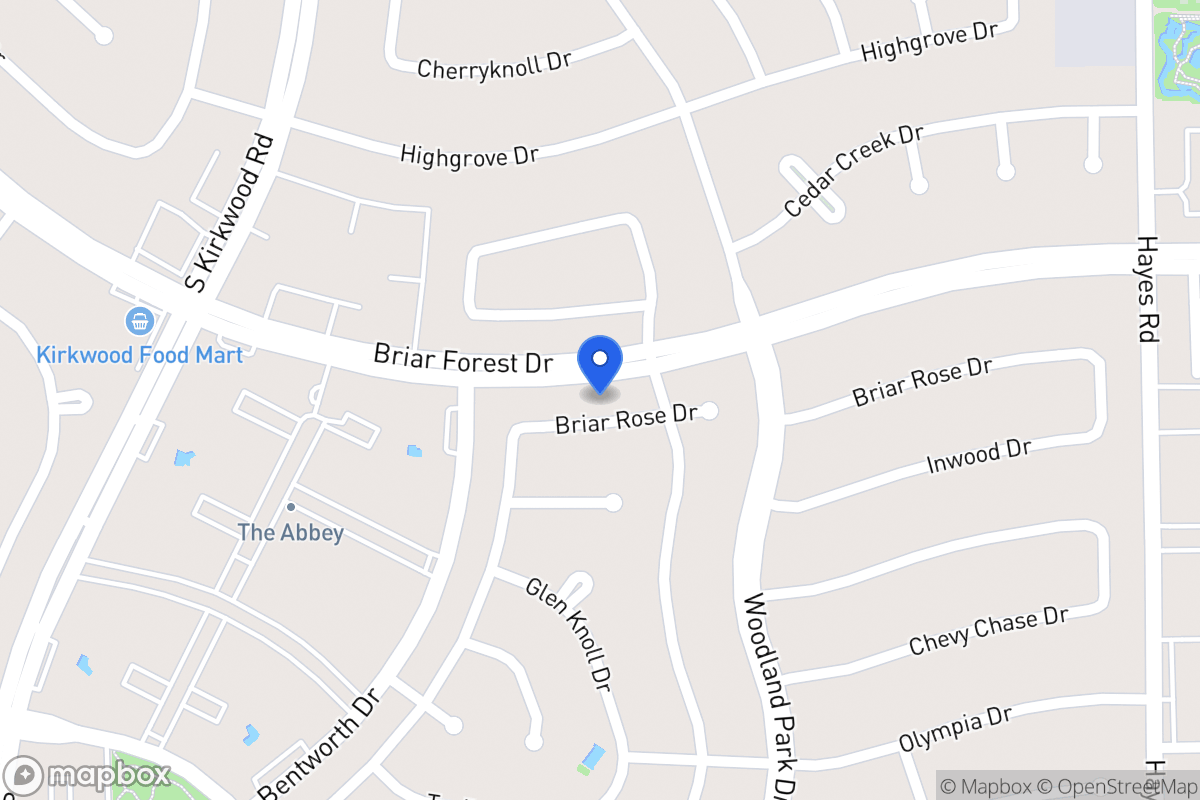 Map of 11626 Briar Rose Dr, Houston