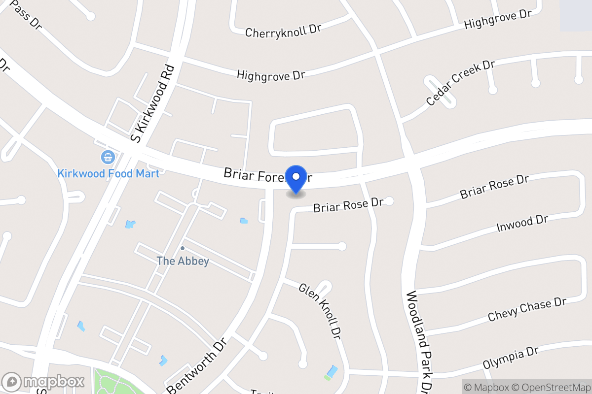 Map of 11642 Briar Rose Dr, Houston