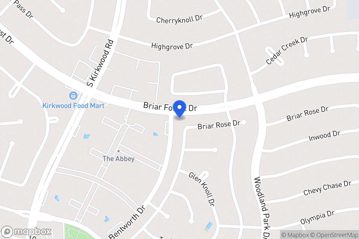 Map of 11646 Briar Rose Dr, Houston
