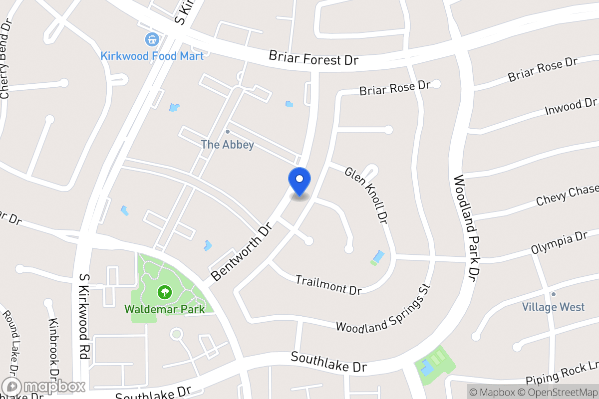 Map of 2118 Hickory Lawn Dr, Houston