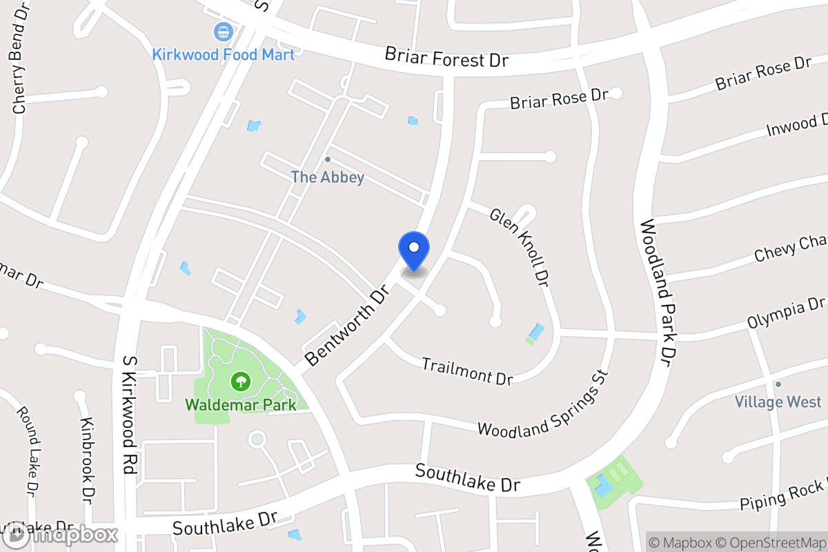 Map of 2126 Hickory Lawn Dr, Houston