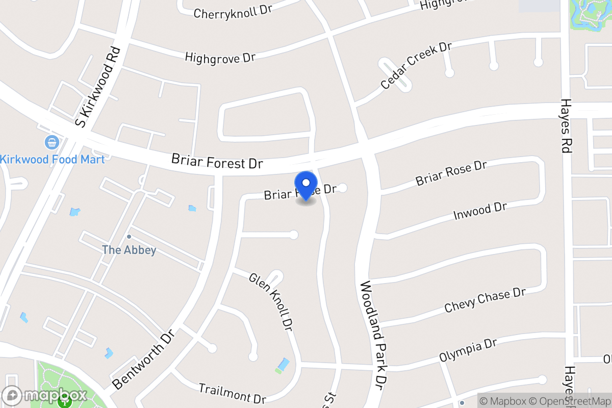 Map of 11619 Briar Rose Dr, Houston