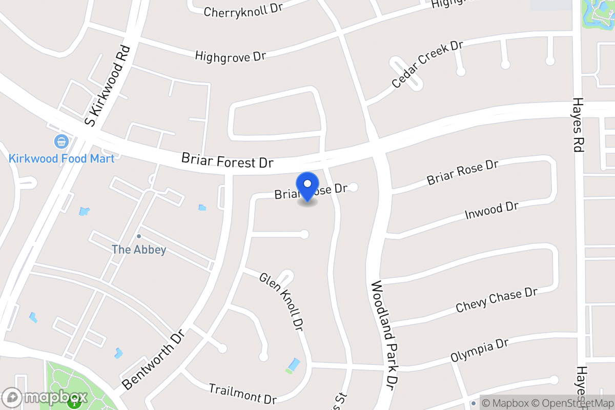 Map of 11623 Briar Rose Dr, Houston