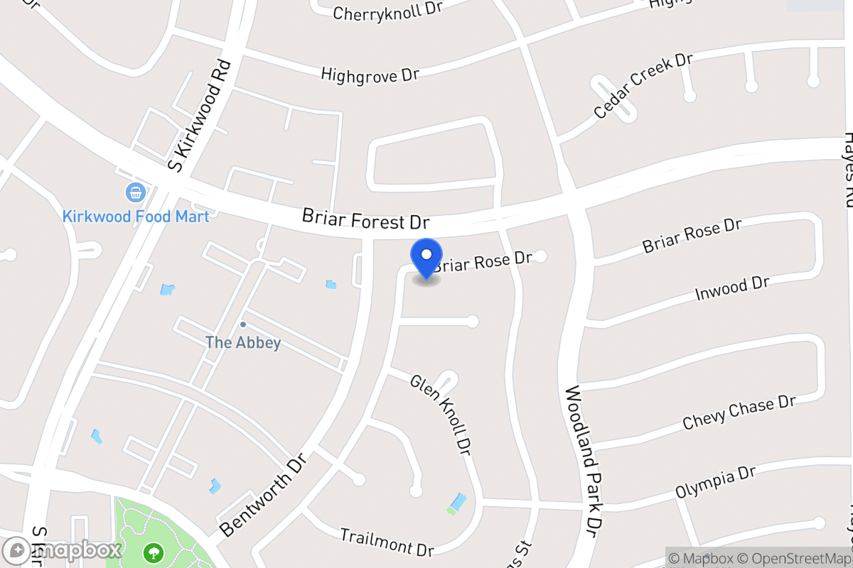 Map of 11639 Briar Rose Dr, Houston