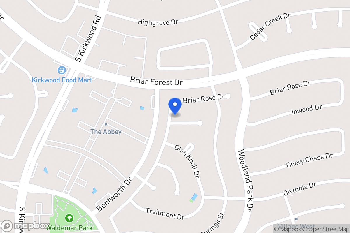 Map of 11622 Inwood Dr, Houston