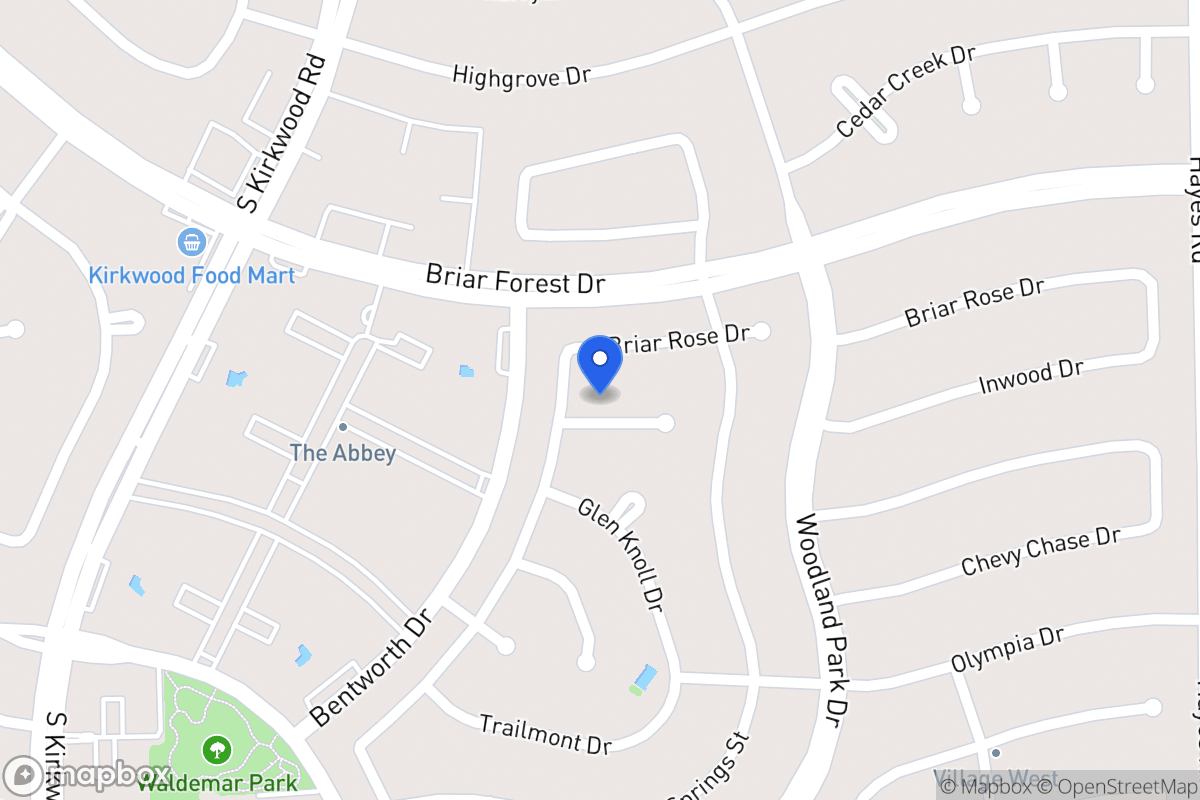 Map of 11618 Inwood Dr, Houston