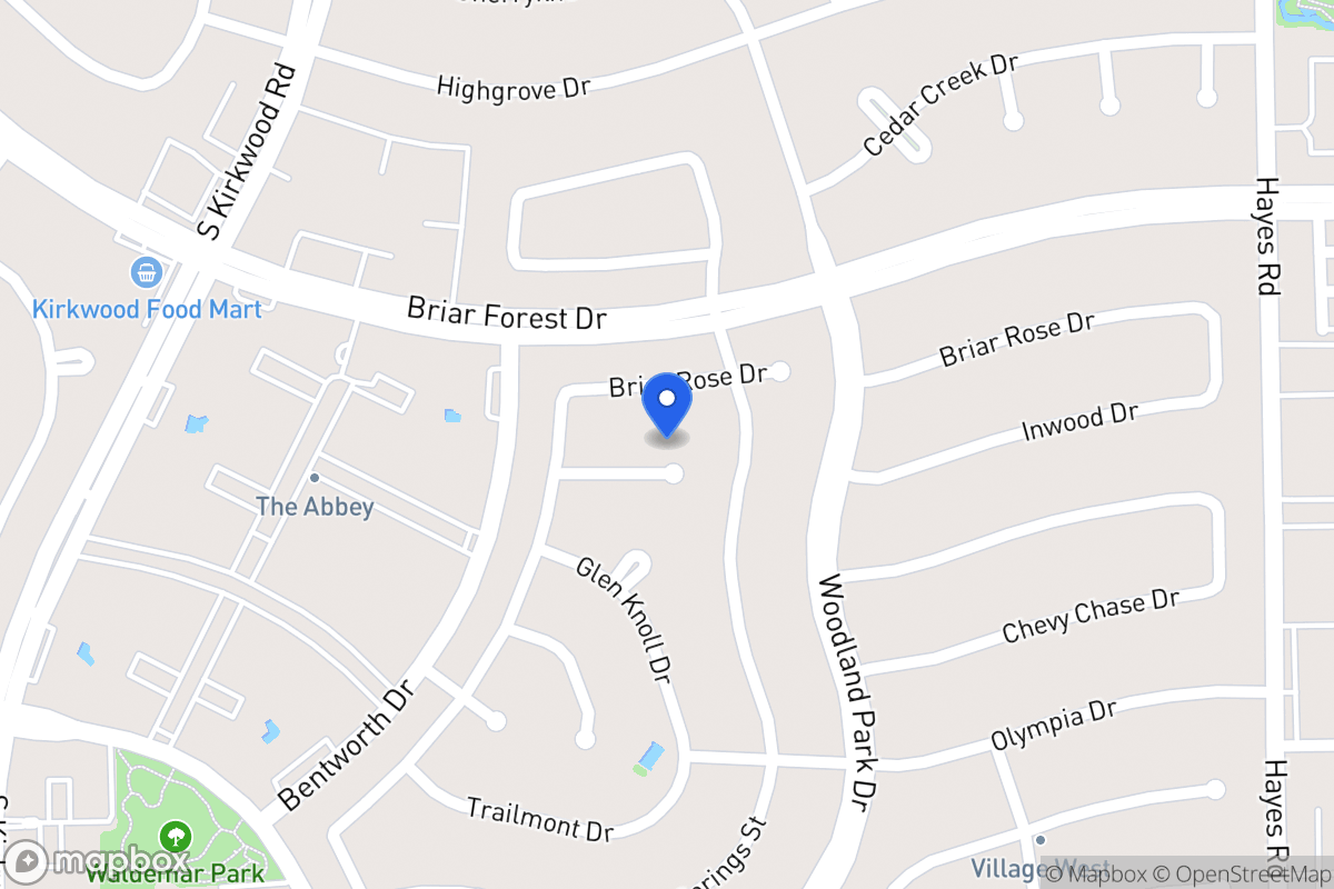 Map of 11606 Inwood Dr, Houston