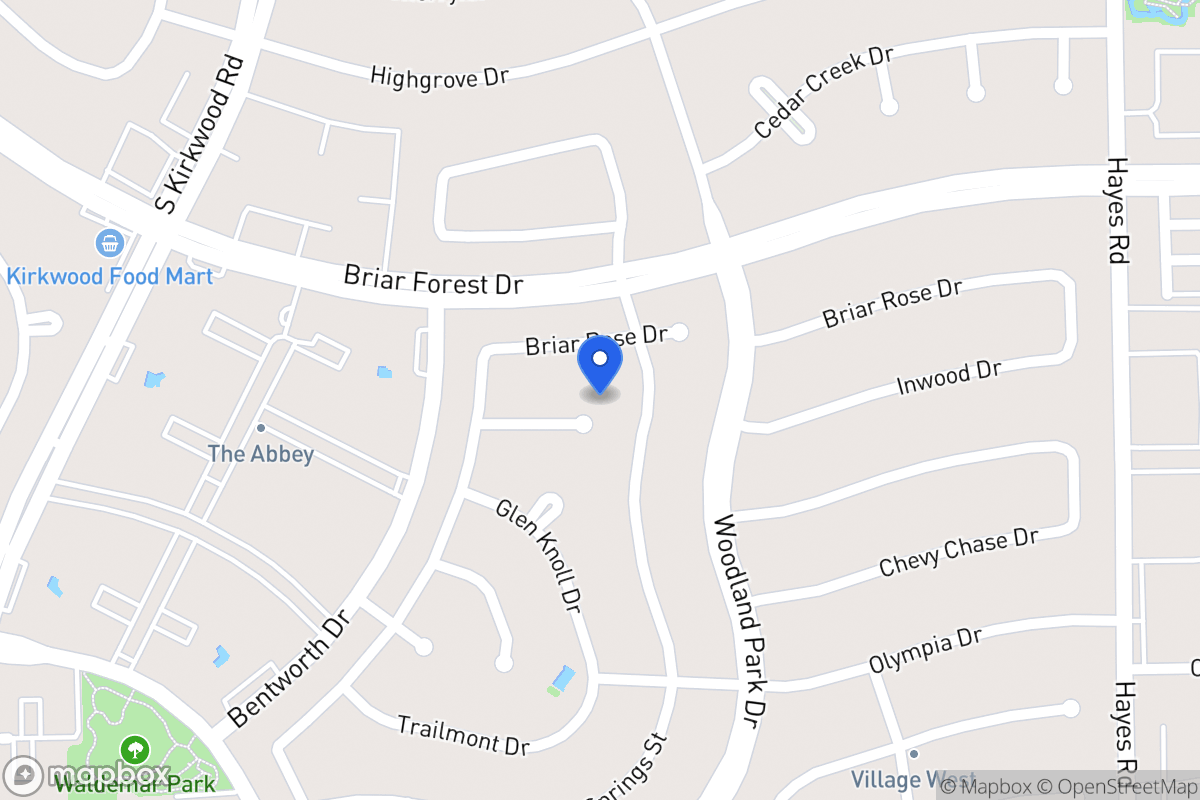 Map of 11602 Inwood Dr, Houston