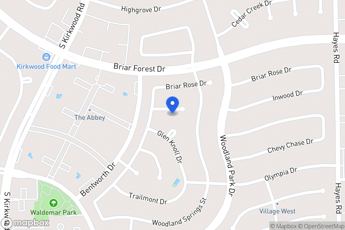 Map of 11611 Inwood Dr, Houston