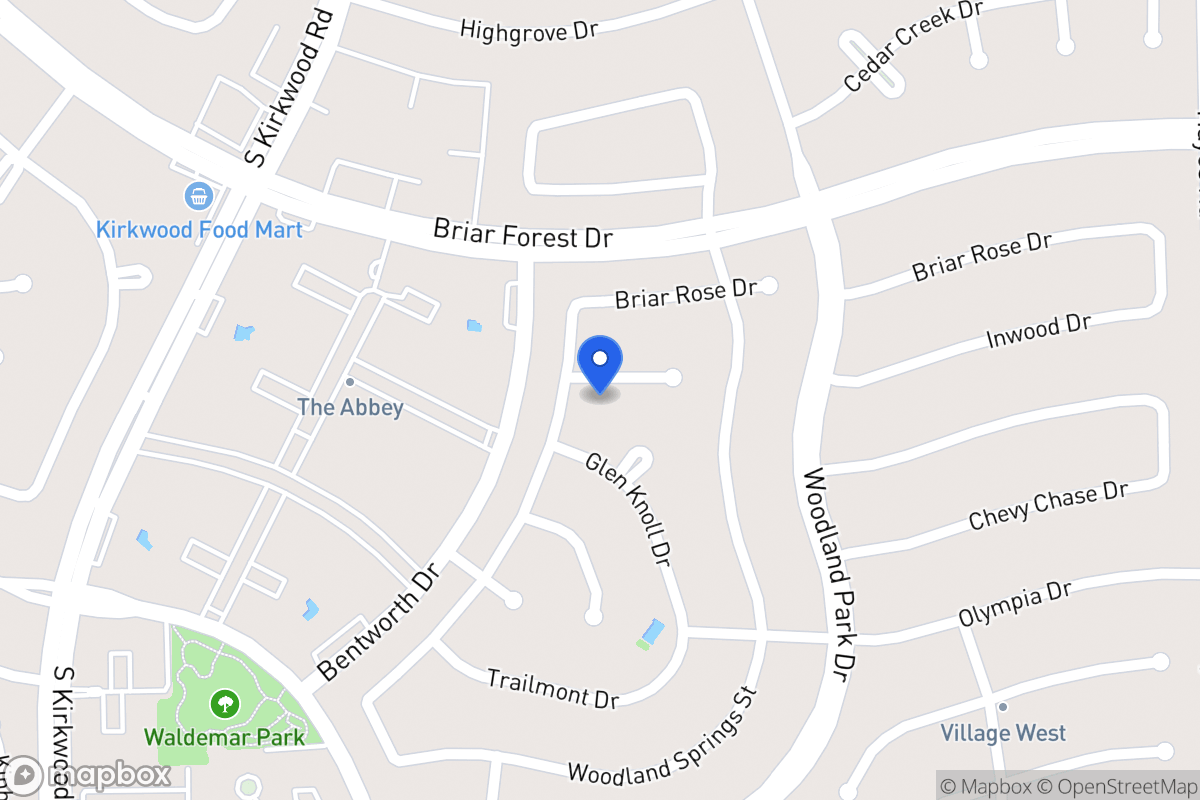 Map of 11619 Inwood Dr, Houston